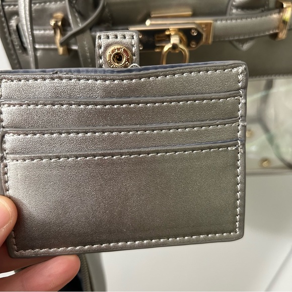 PurseN Chic Transparent Stadium Bag. Pewter with Gold Accents. - Picture 6 of 15